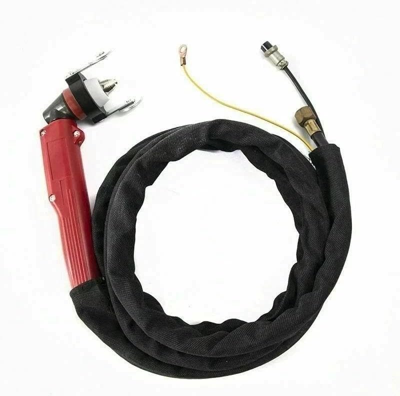 P80 Plasma Cutter Torch Gun 7M/23ft Completed Pilot Arc P80 Straight Head Gun Fit CUT55/55P CUT65/65P CT418P Plasma Cutting Machine Fit Precise Metal Cuts (7M 23ft)