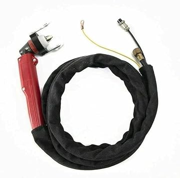P80 Plasma Cutter Torch Gun 7M/23ft Completed Pilot Arc P80 Straight Head Gun Fit CUT55/55P CUT65/65P CT418P Plasma Cutting Machine Fit Precise Metal Cuts 7M 23ft