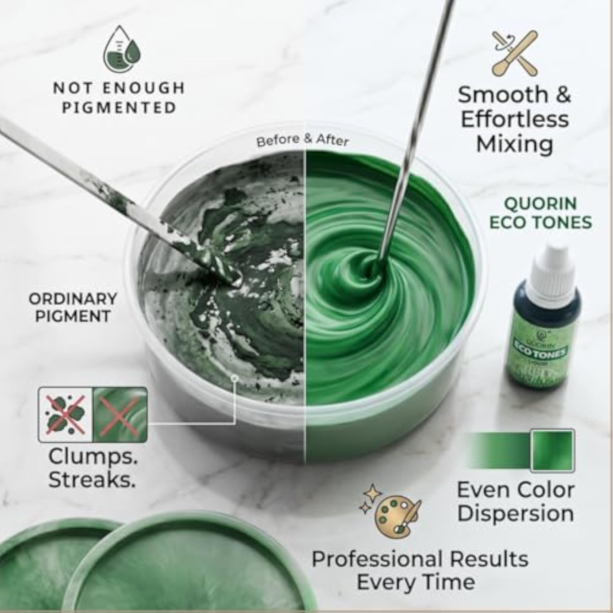 Concrete Pigment Colours, Liquid Cement for Art