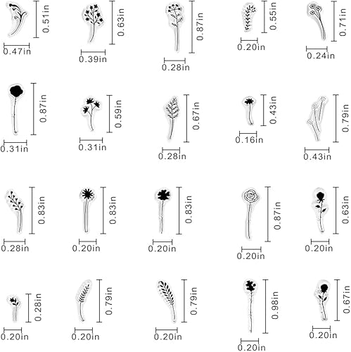 Miniatura 6 de Florero de flores, sellos transparentes para hacer tarjetas y decoración de álbumes de fotos, botellas de plantas pequeñas, sellos de goma, sellos
