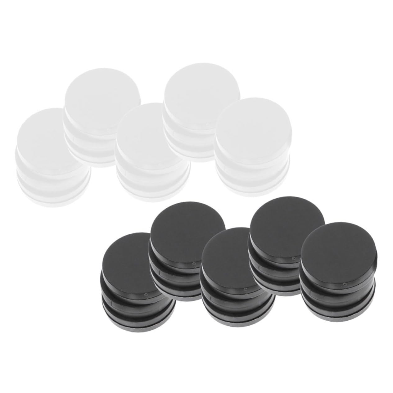 Toyvian 60 Pièces Pièces De Jeu Dames Internationales Dames en Bois Pièces De Noires Et Blanches Remplacements Déchecs Pièces Déchecs De Backgammon Jouet Remplacer Plastique