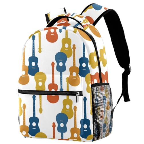 Sac à dos scolaire guitares colorées, le cadeau idéal pour ados