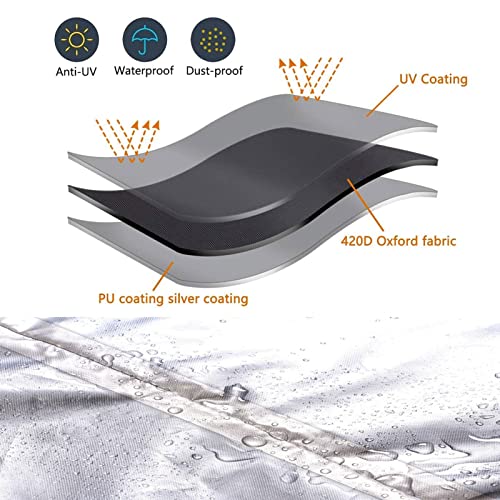 Funda protectora para muebles de jardín en terrazas y cenadores grandes 5