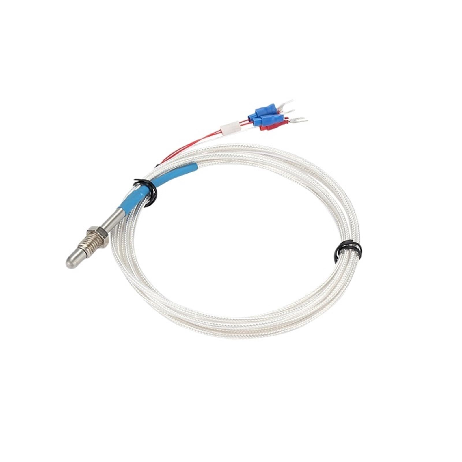 WZPT-02 M8 Schraube PT100 Typ 1-5M Draht Kabel Thermoelement Temperatursensor 1St(PT100 2M M8)