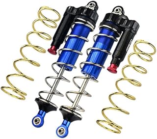 GPM for Arrma 1:5 KRATON 8S BLX-ARA110002 Upgrade Parts Aluminum 6061-T6 Front L-Shape Piggy Back (Built-in Piston Spring) Adjustable Spring Dampers 177mm - Blue