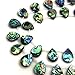 10x14mm Flat Teardrop Natural abalone Shell Beads Loose Gemstone Beads for Jewelry Making Strand 15 Inch (28pcs)