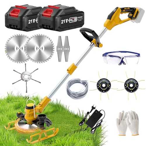 Rasentrimmer mit Akku 21V 4.0Ah x2 Akku Rasentrimmer mit...