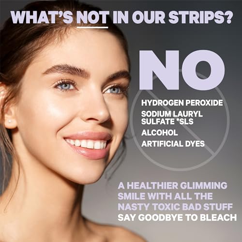 Glim Professional Teeth Whitening Strips| 42 Strips (21 Treatments), Hydrogen-Free, Peroxide-Free, Non-Toxic, Dentist Recommended, Sensitivity Free - Vegan & Cruelty Free - (Mint) - Thumbnail 5