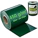 Produktbild WORKINGHOUSE PVC Sichtschutzstreifen 450g/m² Standard für Doppelstabmatten Zaun  35m Rolle, Grün RAL 6005 | Wind- & Blickschutz, wetterfest, inkl. Clips