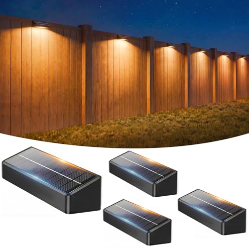 Lampe solaire étanche pour clôture et jardin VOLISUN contre le noir