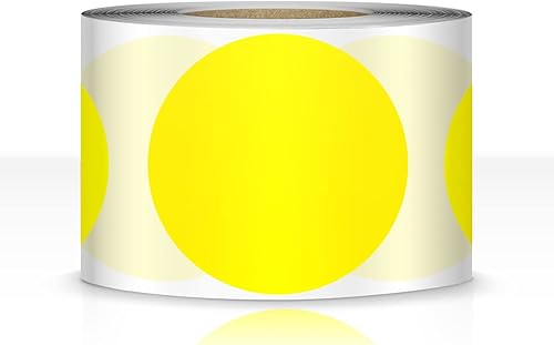 500 unidades de cinta adhesiva de puntos de 2 pulgadas, etiquetas redondas de codificación de color, etiquetas circulares extraíbles para escribir,