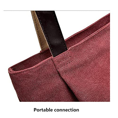Sac a Dos Pratique Multi-usage en Toile de Coton Épaisse - 6