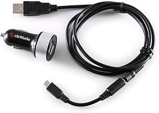 【エレワークス】 エンプレイス(NPLACE) DIANAVI・DiNAVI・ポータブルナビ ＵＳＢソケット付き シガー電源アダプター CC-015N CC-019N CC-025N CC-030N CC-115N 代用品（12V・24V車使用可能）