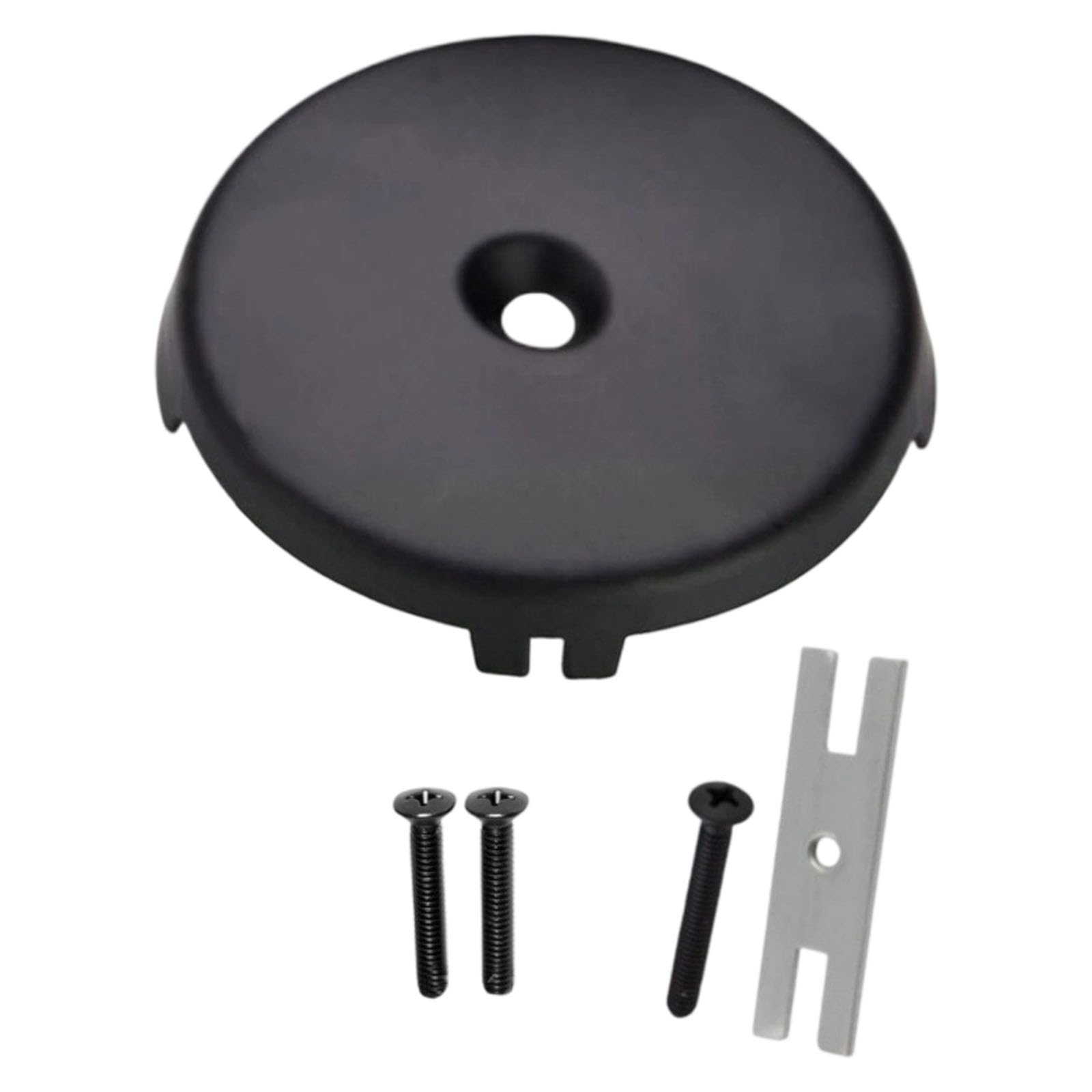 Anti Leak Bathtubs Overflows Drain Cover Mattes Black Zincs Alloys Universals for Home Bathroom Upgrades Bathtubs Drain Replacement Part