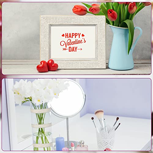 6 Rolls 5.28 Yards Pearl Diamond Ribbon Self Adhesive Rhinestone Ribbons White Faux Crystal Rhinestone Ribbon Stickers For Wedding Birthday Party Art Crafts Car Phone Shoes Decors (Silver) #TOP5