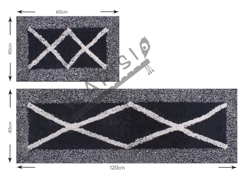 Image of Cotton Kitchen Doormat| Floor Mat | Door Mat| Anti-Slip, Soft,Washable, Printed, Designer, for Floor, Kitchen, Room Offices (120L X 40W & 60L X 40W Centimetre), Rectangular (Design-1)