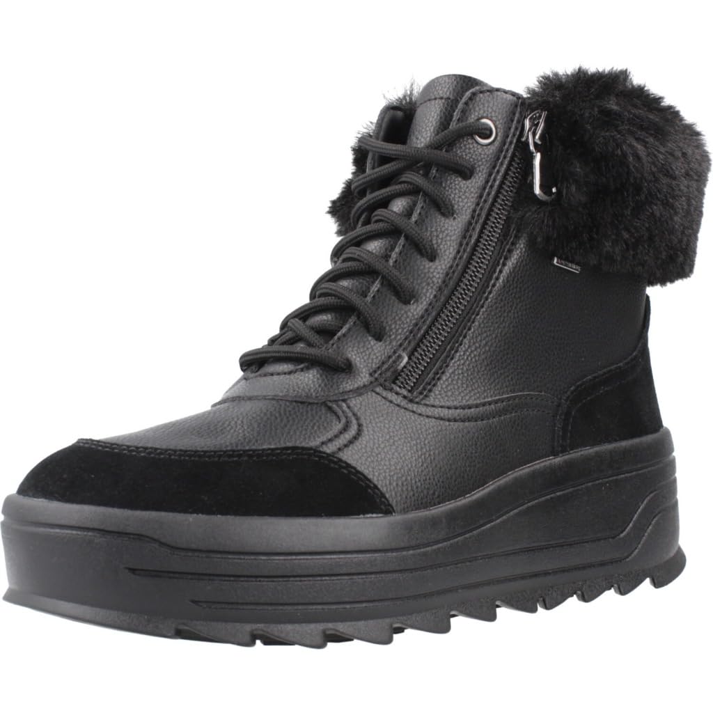Geox Women's D Milleiny B Abx BAnkle Boot, black, 7.5 UK