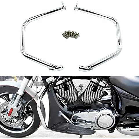 Motorcycle Chrome Engine Guard Highway Crash Bars Engine Frame Protector for Victory Cross Country Tour Cross Roads Magnum (Chrome) Cover