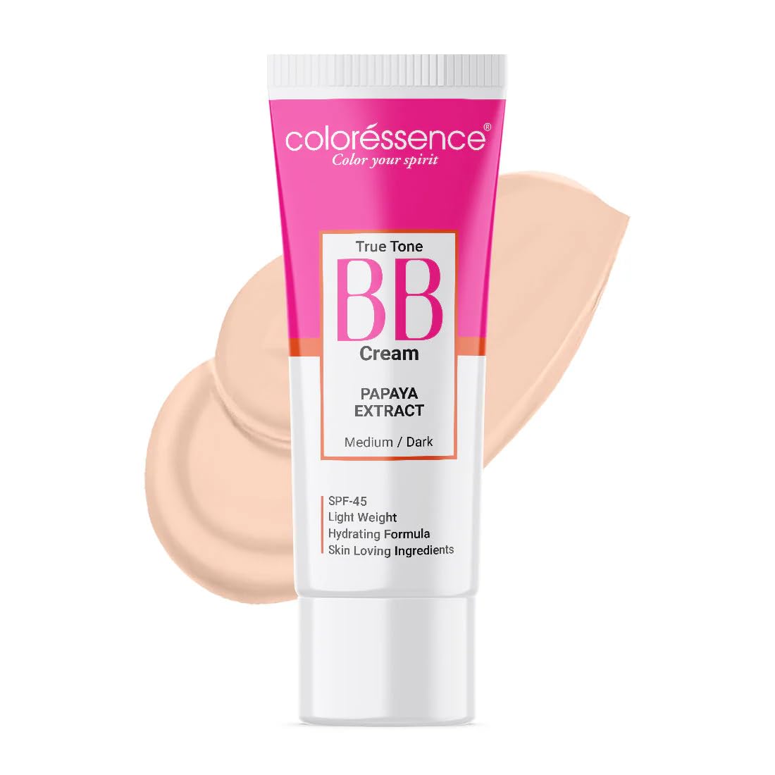 Coloressence True Tone BB Cream with SPF-45, Papaya Extract, 30gm
