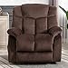CANMOV Power Lift Electric Recliner Chair for Elderly- Heavy Duty and Safety Motion Reclining Mechanism-Antiskid Fabric Sofa for Living Room, Chocolate