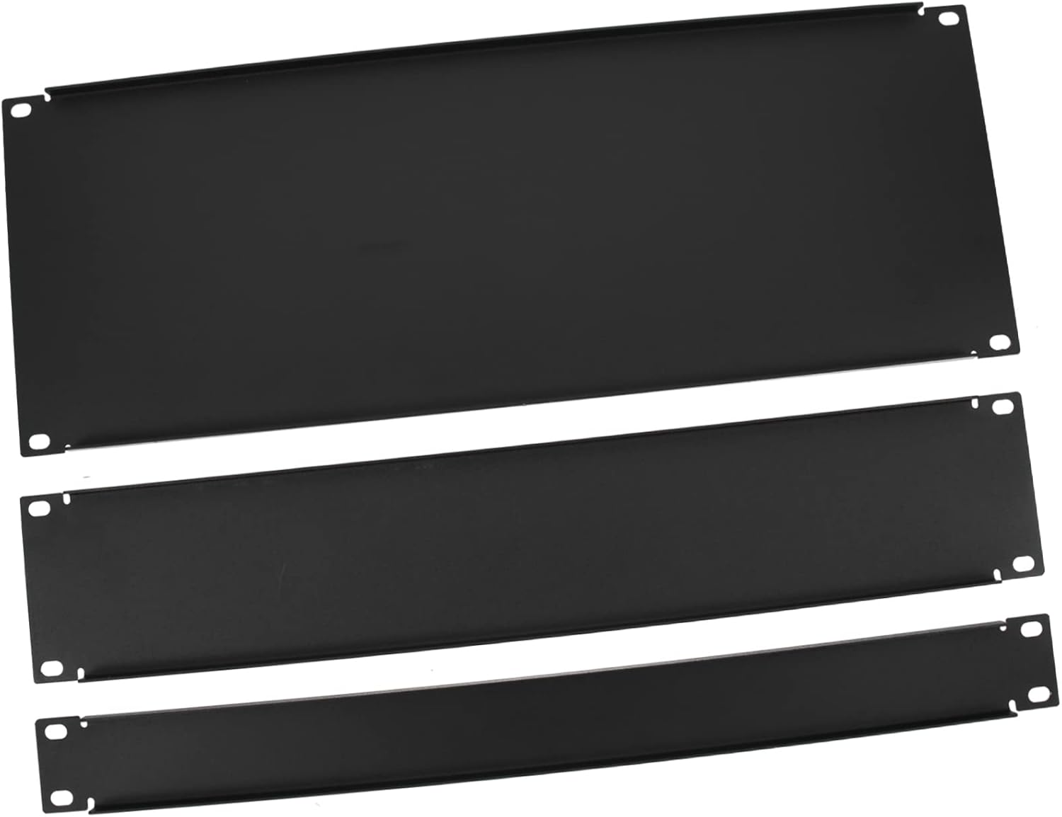 NUOBESTY 3pcs Metal Equipment Cabinet Protection Plates Cover Boards Cable Protection Blanking Panels for Server Rack Frame Integrity Maintenance