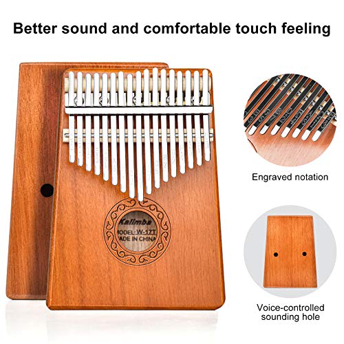 Kalimba Instrument 17 Clés Calimba Enfant Kalimba Bois Pouce Piano Instrument de Musique Adulte Enfant avec Etui de… - Les Beatles, Paul McCartney, John Lennon, RIngo Starr, George Harrison Kalimba Instrument 17 Clés Calimba Enfant Kalimba Bois Pouce Piano Instrument de Musique Adulte Enfant avec Etui de… – Image 6