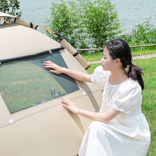 Carpa automática pop-up con doble puerta y ventanas miniatura 6