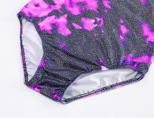 Image of Domusgo Toddler Leotard Gymnastics Long Sleeve, Sparkly Tumbling Dance Leotards for Baby Girls Kids Teens 2-14 Years