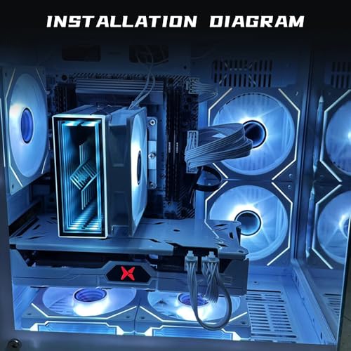 Image of 4p pc case Fans (White Forward)