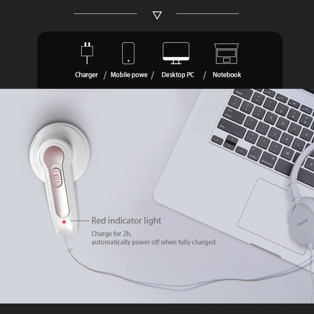 Rasoir électrique rechargeable, rasoir et anti-peluches, 5 lames remplaçables en acier inoxydable, défuzzer à 2 vitesses, élimine les peluches, les bouloches, les bouloches, les bouloches