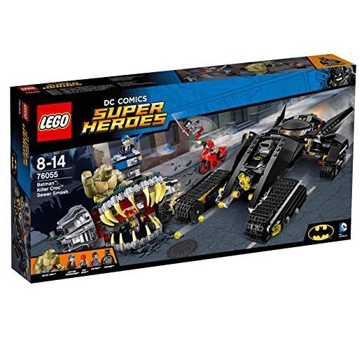 LEGO DC Super Heroes - Golpe en Las Alcantarillas de Killer Croc, Juguete de Construcción para Recrear las Aventuras de Batman (76055)