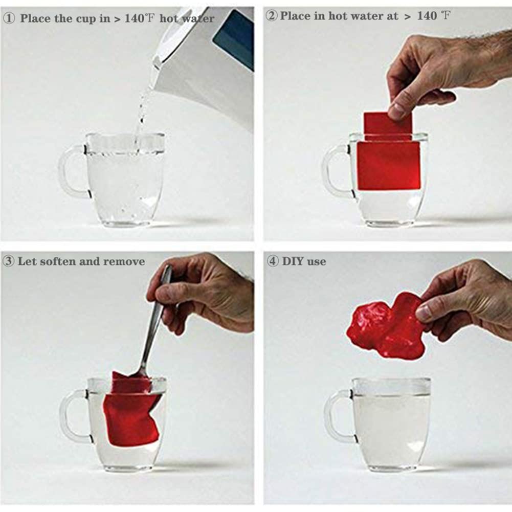 Amazon.com: Moldable Plastic Form Card[3 Pack], Polymorph Plastic Glue  Handy Pocket Sized thermoplastic Sheet/Mould/mend/Make