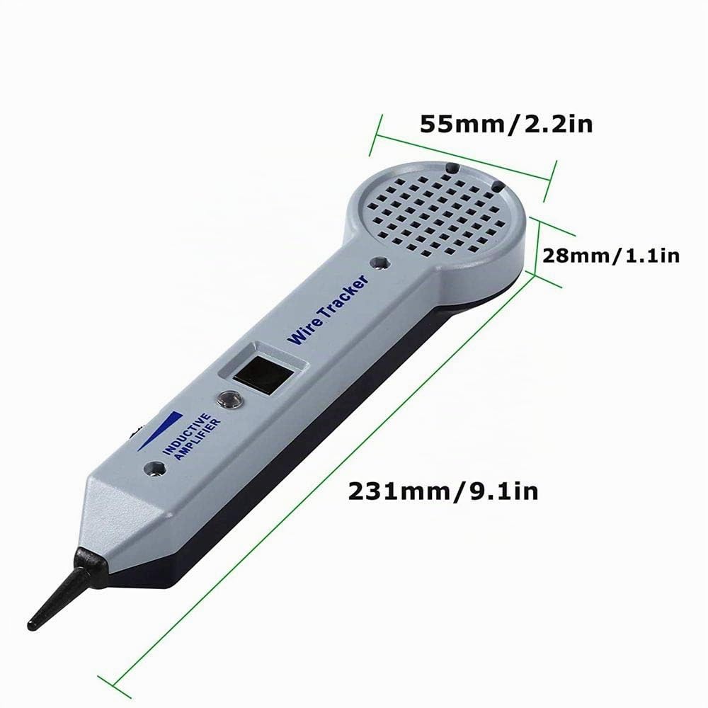 L'appareil de contrôle de câble, câbles 200EP de haute précision durables câblent l'amplificateur inductif de générateur de tonalité de testeur avec le volume réglable avec le sac
