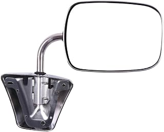 Side Mirror Fit For Chevy For GMC Truck Mirror Replacement Stainless Steel Manual Folding Door Mirror for 1973-1991 For Chevy Blazer Suburban 1973-1987 For GMC Jimmy 1978-1991 Van GM1320227