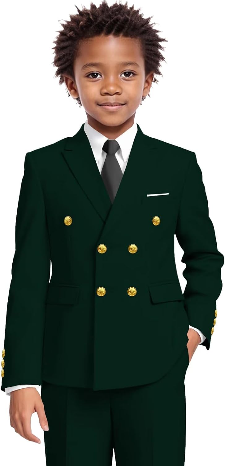 Netsky Boys Suit 2 Piece Suits for Boys Slim Fit Formal Toddler Tuxedo Boy Peak Lapel Suit Wedding Prom Communion