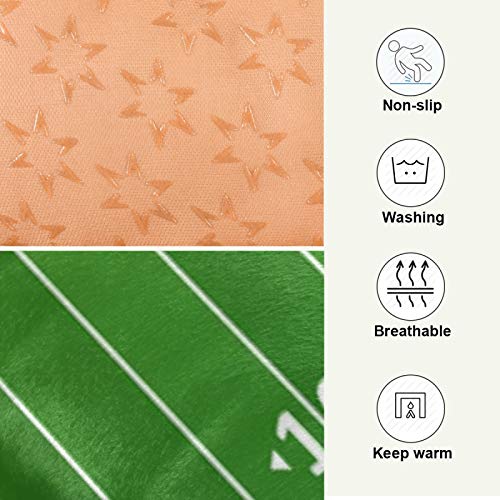 Image of Blueangle American Football Field Dog Bed Cat Bed, Rectangle Comfortable Pet Bed, Ultra Soft Calming Dog Bed for Small Medium Large Dogs, 36 inch x 24 inch