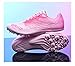 Men's & Women's Track & Field Shoes - High-Performance Mesh-Breathable Racing, Running, & Jumping Spikes for All Ages (Pink,8,Women,Men,Narrow,6.5)