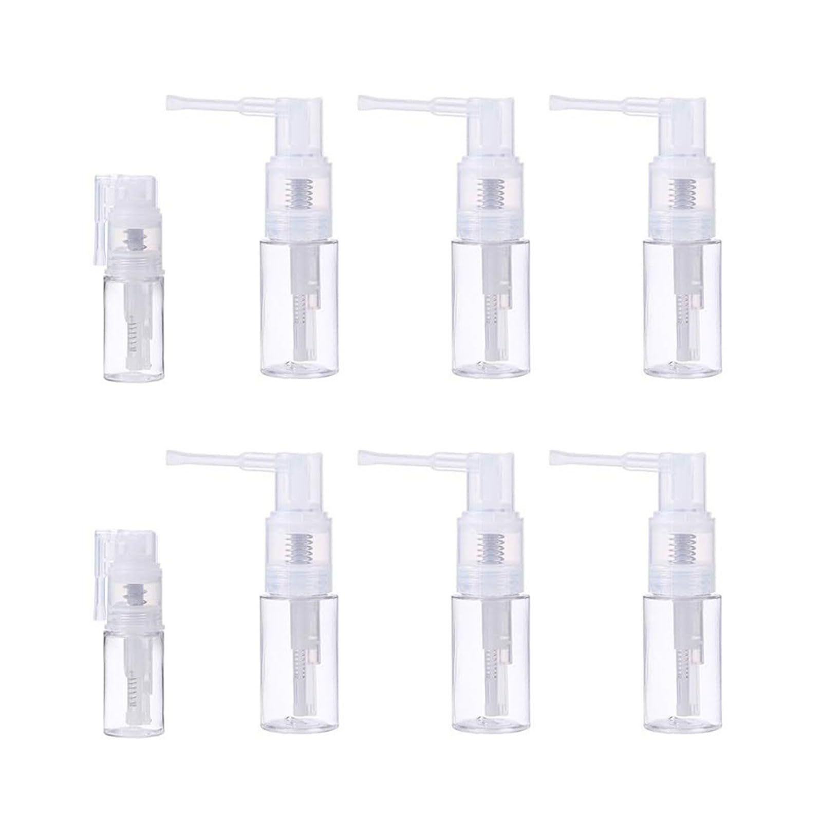 Buxuaaaa Of 8 Versatile Bottles Product Packaging Bottles Transparent Toiletry Containers Powders Dispenser Powder