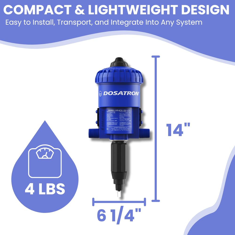 Amazon.com: DOSATRON D25RE2 D25RE2VFII Water-Powered Chemical