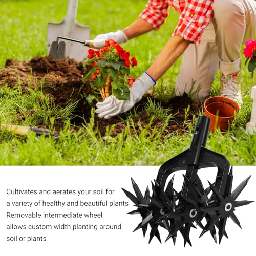Herramienta rotativa para cultivar suelo de jardín miniatura 4