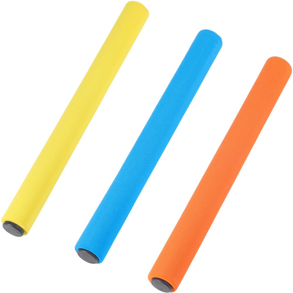 CREATCABIN Bastones de Relevo para Atletismo 3 Unidad Colores Surtidos 30.5×3 cm Espuma