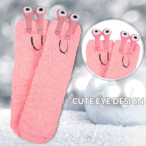 Image of Benefeet Sox Womens Girls Fuzzy Socks with Grips Soft Fluffy Slipper Socks Cute Cozy Winter Socks Christmas Halloween Gifts