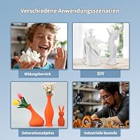 3DHoJor PLA Filament 1.75mm Feuerwehrrot 3D Drucker Filament ±0,02mm, 1KG – Ansicht 7
