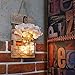 Rustic Brown Mason Jar Sconces for Home Decor, Decorative Chic Hanging House Decor Mason Jars with LED Strip Lights, 6-Hour Timer, Silk Hydrangea, Iron Hooks for Home & Kitchen Decorations