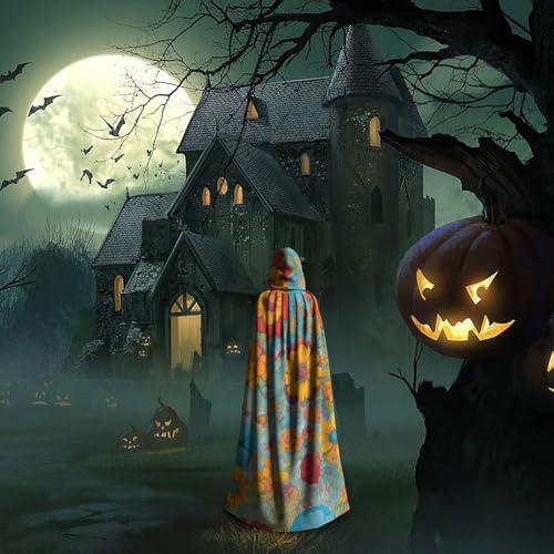 Cape à capuche costume Halloween résistant pour cosplay vampire adulte