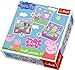 Trefl 34813 - Puzzle 3 en 1 "Peppa Pig Playing at School
