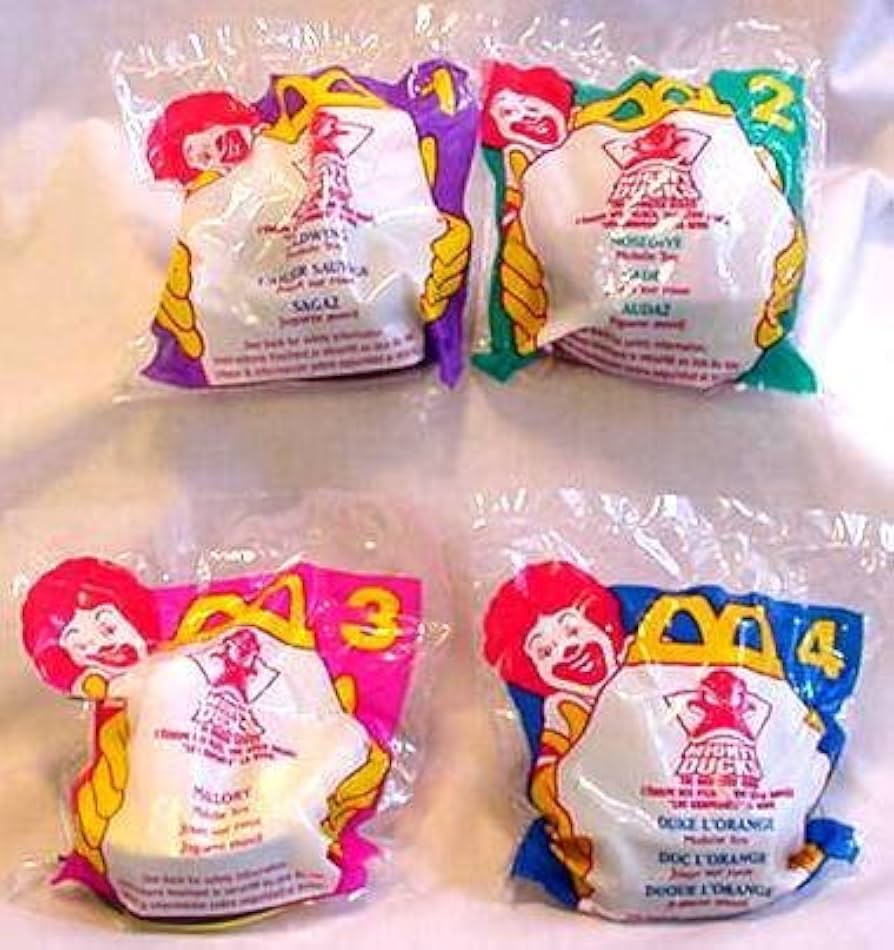 未開封　McDonald's コンプリートセット　HUCKLE BERRY Mcdonalds - Mighty Ducks Complete Happy Meal Set - 1997 : Amazon