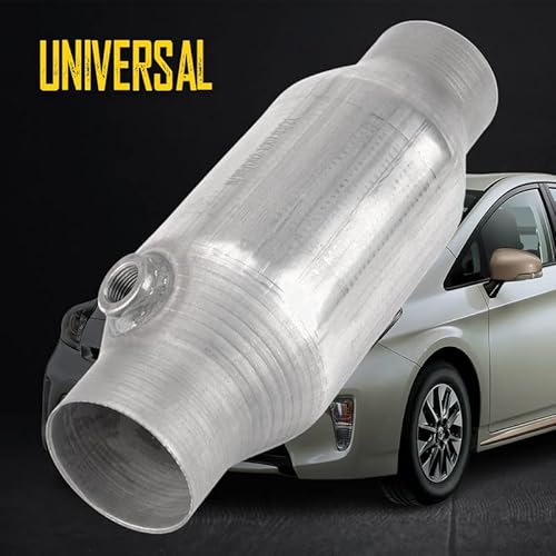 Kax Automotive Replacement Catalytic Converter, Universal 2.5" Inlet/Outlet With O2 Port 410250 Universal Catalytic Converter #TOP3