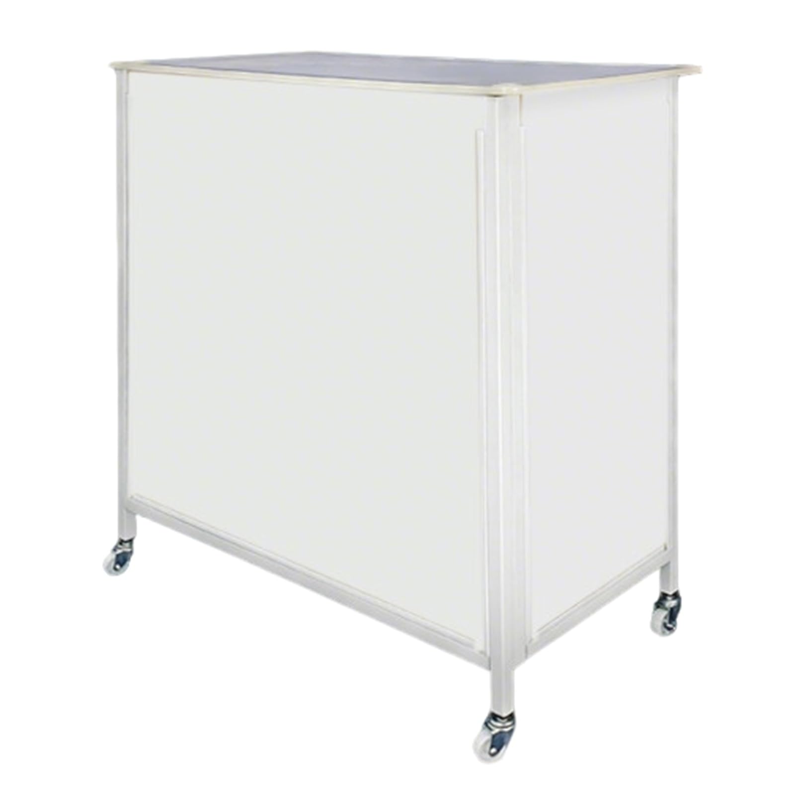 Puesto de Venta Ambulante Plegable, Mostrador Movil de Acero Galvanizado con Capacidad 120kg, Mesa Portatil para Mercado