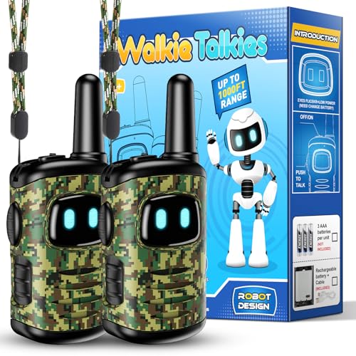Veopoko Walkie Talkie for Kids' Outdoor Adventures - Military Toy for 3-12 Year Olds, Age 3-7 Boys' Army Toys